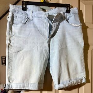 Sky Blue Denim Shorts for Women